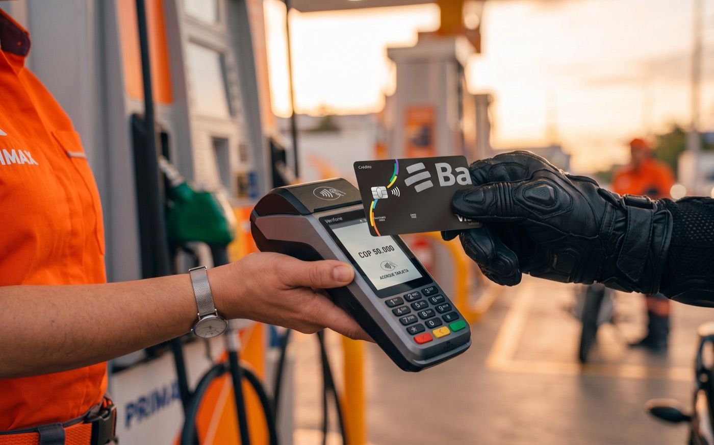 Pagando con tarjetas Bancolombia